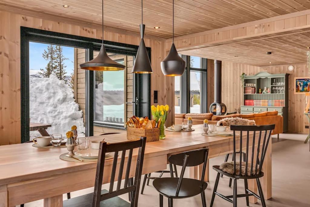 Peaceful Oasis. Panoramic Forest- & Mountain View. Sauna. Beitostolen 외부 사진