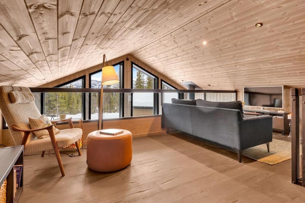 Peaceful Oasis. Panoramic Forest- & Mountain View. Sauna. Beitostolen 외부 사진