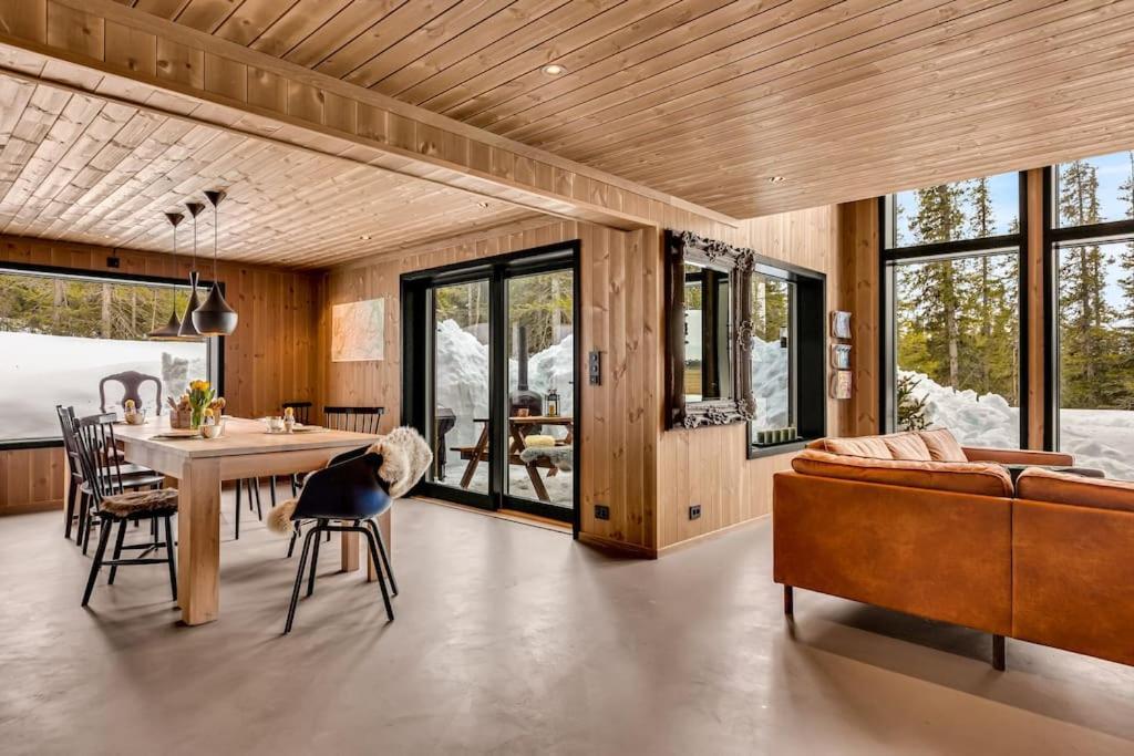 Peaceful Oasis. Panoramic Forest- & Mountain View. Sauna. Beitostolen 외부 사진